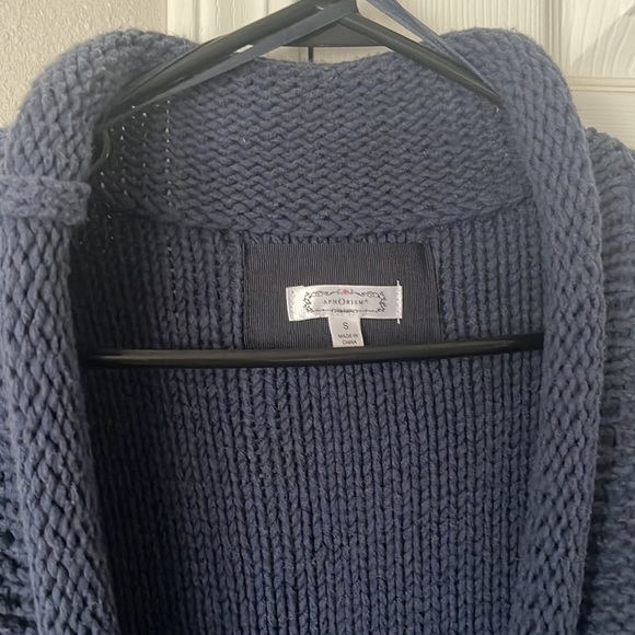 Aphorism quarter length sleeve sweater Navy Blue - Picture 4 of 6